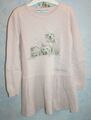 Ƹ̵̡Ӝ̵̨̄Ʒ T-Shops Mädchen Pullover Kleid Hunde Winter Strass Rosa Gr 4-6 110-116