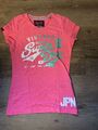 Super Dry  2 T-Shirts Damen Gr.S Orange Pink