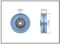 CAFFARO 407-14 Umlenk-/Führungsrolle, Keilrippenriemen für BMW,LAND ROVER,MG,OPE