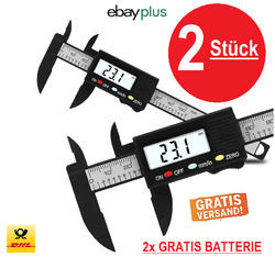 2x Digitaler Messschieber 0-150mm Schieblehre Messlehre mit LCD DISPLAY Digital+2x BATTERIE✅Hobby & MODELLBAU✅DE HÄNDLER📦DHL VERSAND