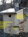 Lärchenholz Nistkasten Nisthilfe Meisenkasten Vogelhaus Meise Kohlmeise