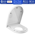 Toilettendeckel mit Kindersitz Absenkautomatik, WC Sitz Klobrille Toilettensitz