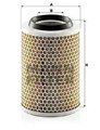 Luftfilter Filtereinsatz C 15 127/2 MANN-FILTER für MERCEDES-BENZ MB Bus