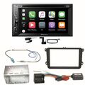 Pioneer AVH-Z3200DAB Carplay DAB Einbauset für Beetle Jetta Sharan Tiguan T5