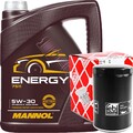 FEBI ÖLFILTER 1.6 1.8 2.0 FSI TSI + SCHRAUBE + 1x5L MANNOL 5W-30 ENERGY MOTORÖL