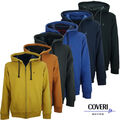 Offener Herren Hoodie und Reißverschlusstaschen Reißverschluss Winter Schweres Sweatshirt