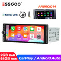 6.9" Single DIN Android 14 Auto Carplay Autoradio Touch Screen GPS NAV RDS 2+64G