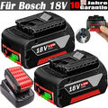 2X 8,0Ah Akku für Bosch 18V Professional GSR BAT618 BAT609 BAT620 6,5/Ladegerät