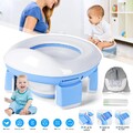 Kinder Toilettensitz Töpfchen Training Sitze Spritzschutz Reisetöpfchen  3-IN-1