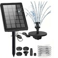 Solar Pumpe Aquarium Sauerstoffpumpe Teichbelüfter Luftpumpe Garten 250L/h