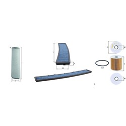 KNECHT FILTER-PAKET SET passend für BMW 3er E46 330 d 330 xd 184 PS