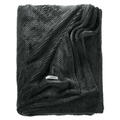 Tom Tailor Plaid Decke kuschelig weich pflegeleicht Anthrazit 140x190cm