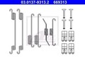 ATE Zubehörsatz Bremsbacken 03.0137-9313.2 Hinten für FORD FOCUS III Turnier