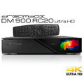 Dreambox DM900 RC20 UHD 4K E2 Linux PVR Receiver schwarz 1x DUAL DVB-S2X FBC MIS