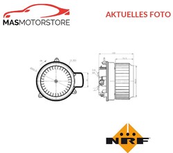 HEIZUNGSGEBLÄSE GEBLÄSEMOTOR INNENRAUMGEBLÄSE VORNE NRF 34287 A NEU