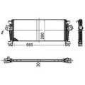 Ladeluftkühler MAHLE CI 509 000S für Opel Chevrolet Astra J Caravan Cruze