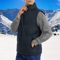 Herren Winter Ärmellose Steppweste Gefütterte Parka Jacke Weste Wärmeweste Vest