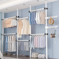 Teleskopstange Kleiderständer Teleskopgarderobe Garderobenständer Standgarderobe