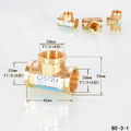 1/2 Zoll Gewindefittings aus Messing Schraubfitting Fittinge Fittings IG und AG