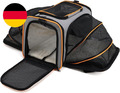 PETCUTE Transporttasche Katze Und Hunde, Faltbare Katzentransportbox Hundetasche