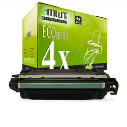 4x MWT ECO Patrone SCHWARZ XXL für HP Color LaserJet Enterprise MFP M-680-dn