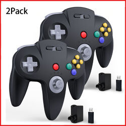 2 Stück Wireless N64 Switch Controller for N64/ Switch Online/NSO Windows PC iOS