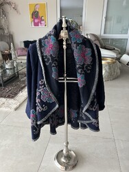 Wolljacke DAMEN dunkelblau Gr. 38 kaum getragen