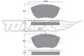 TOMEX Brakes Bremsbelagsatz Scheibenbremse TX 12-48 für FIAT ALFA DOBLO IDEA 2