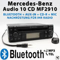 Modernisierung für Mercedes Audio 10 CD MF2910 Bluetooth AUX Umbau Nachrüstung