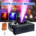 1500W DMX Nebelmaschine Bühnenlicht RGB LED Rauch vertikal Fernbedienung Upspray