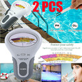 2 PCS Digital Wasser Tester PH Wert Prüfer Chlor Messgerät Water Aquarium Pool