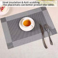 12er Set Tischset 45x30cm PVC Platzset Untersetzer Abwaschbar Platzdeckchen