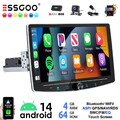 DAB+ Autoradio 4+64G Android 14 Carplay GPS Navi BT RDS 360° Drehbar Bildschirm