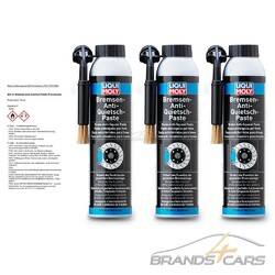 3x 200 ml LIQUI MOLY BREMSEN-ANTI-QUIETSCH-PASTE ANTIQUIETSCHBREMSENPASTE 774### PINSELDOSE ###