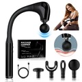 5 Modi Electric Massage Gun Massagepistole Massager Muscle Massagegerät+4 Köpfe