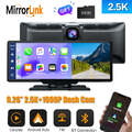 9" Tragbares Autoradio Wireless Apple CarPlay&Android Auto mit 2K Dashcam 64GB