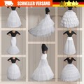 Brautkleid Weiß Unterrock Hochzeitskleid Krinoline lang Rock Unterkleid/Reifrock