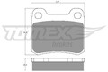 TOMEX Brakes Bremsbelagsatz Scheibenbremse TX 10-371 für MERCEDES W201 190 124
