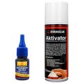 Sekundenkleber + Aktivatorspray für Hartschäume, Styropor Elapor EPP Depron EPDM