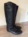 Tommy Hilfiger Damen Stiefel Schwarz Größe 39 40  Leder Top