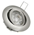 Kamilux LED GU10 Einbaustrahler - 230V, IP20, Alu, 3-7W, optional dimmbar