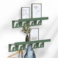 Wandregal aus Metall im praktischen 2er Set - Pink oder Grün Wandgarderobe Regal