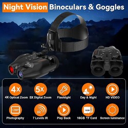 Nachtsichtgerät Infrarot Nachtsicht Fernglas Wiederaufladbares 5X Digitalzoom