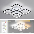 LED Deckenleuchte Dimmbar Deckenlampe mit Fernbedienung Wohnzimmerlampe Licht