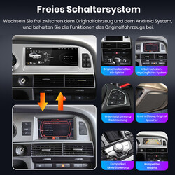 8.8" Car Multimedia Für Audi A6 C6 4F MMI 3G 2010-2012 Autoradio Android Carplay
