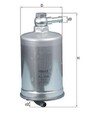 Kraftstofffilter MAHLE ORIGINAL KL 599 für AUDI A4 Avant (8ED, B7)