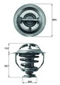 MAHLE ORIGINAL TX 117 95D Kühlwasserthermostat für VW TIGUAN (5N) Eos (1F7, 1F8)