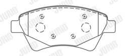 Jurid Bremsbelagsatz, Scheibenbremse 573124J für RENAULT