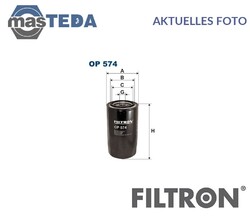 OP574 MOTOR ÖLFILTER FILTRON FÜR VW TRANSPORTER IV,LT 28-35 I,LT 40-55 I
