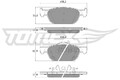 TOMEX Brakes Bremsbelagsatz, Scheibenbremse TX 17-51 für HONDA